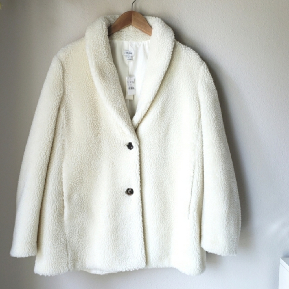SOLD J. Crew | Faux Fur Teddy Coat - Picture 14 of 14